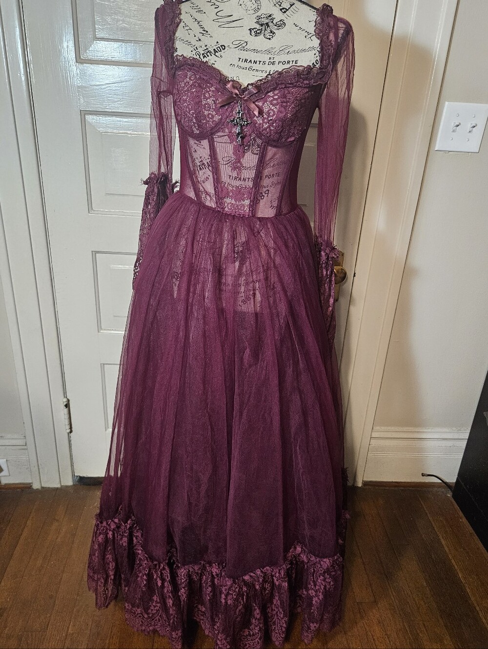 Dolls Kill Dance with death maxi dress